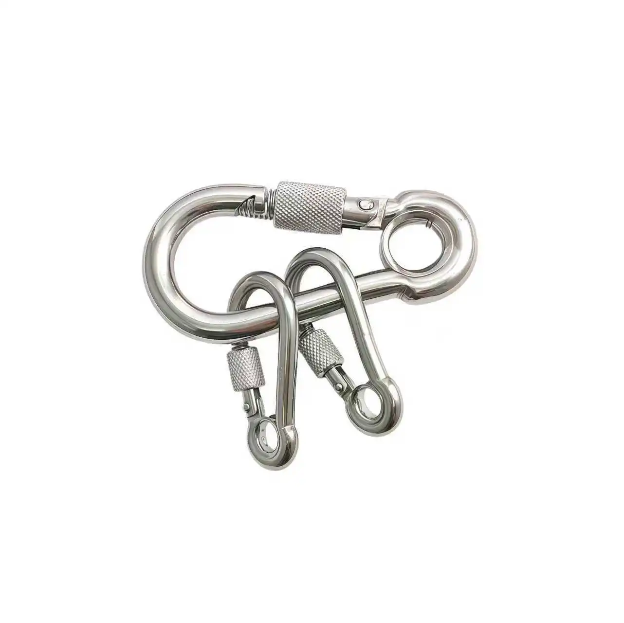 stainless steel Snap hook with screw and eyelet 3