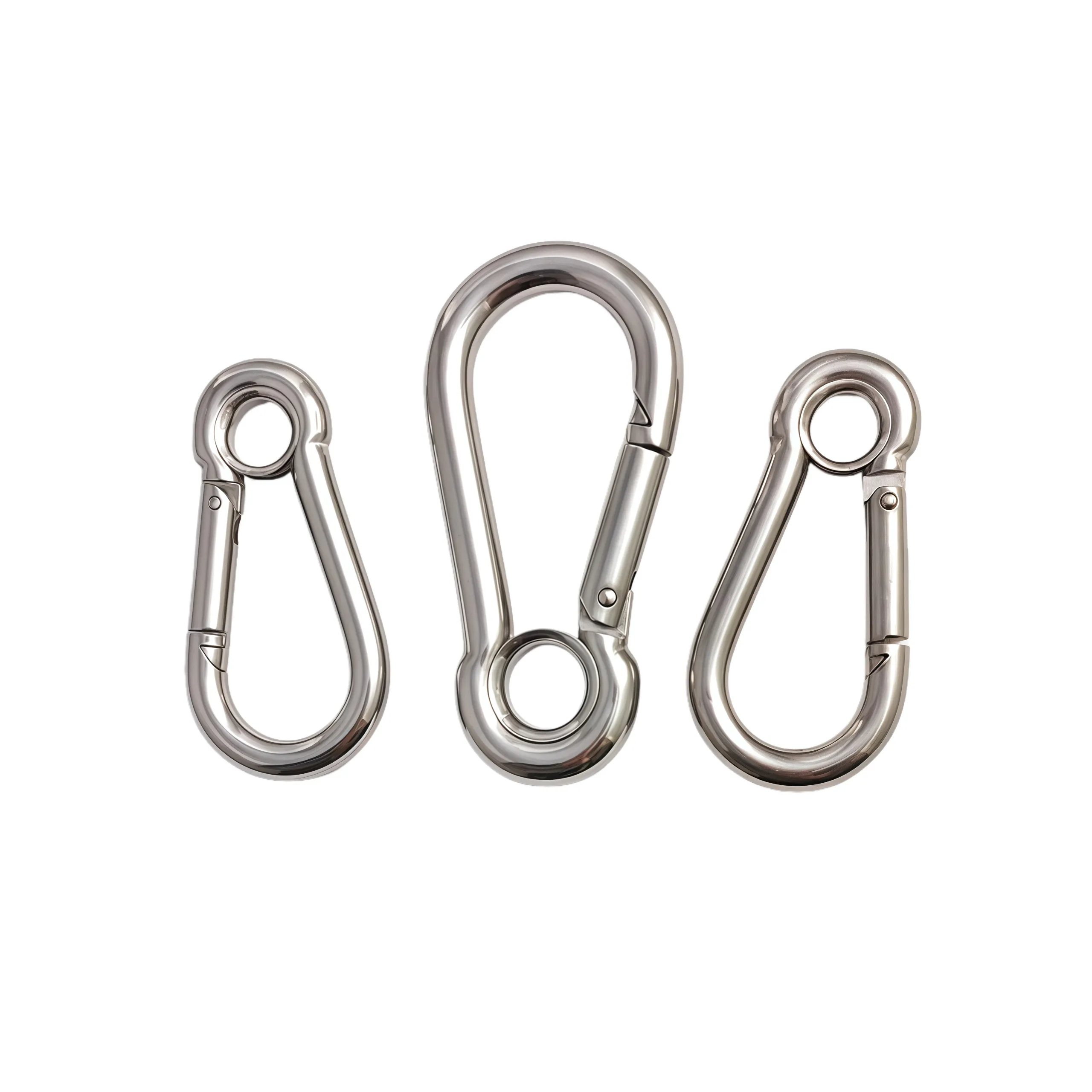 stainless steel Snap hook with eyelet 2